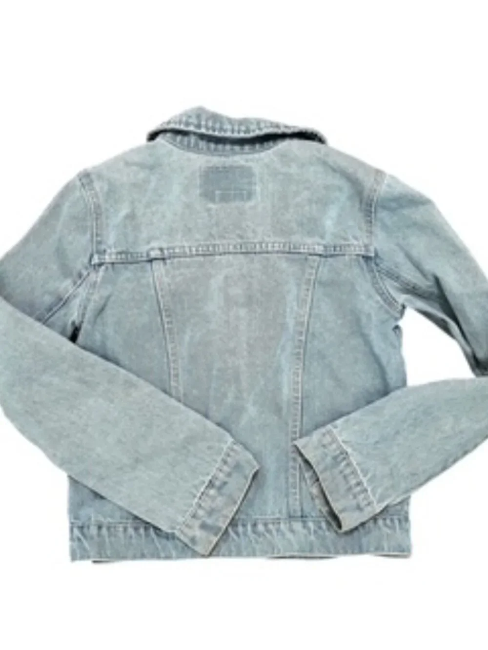 Levi’s Denim Jean jacket Girl’s MEDIUM (10-12) Button Front Western light Blue
